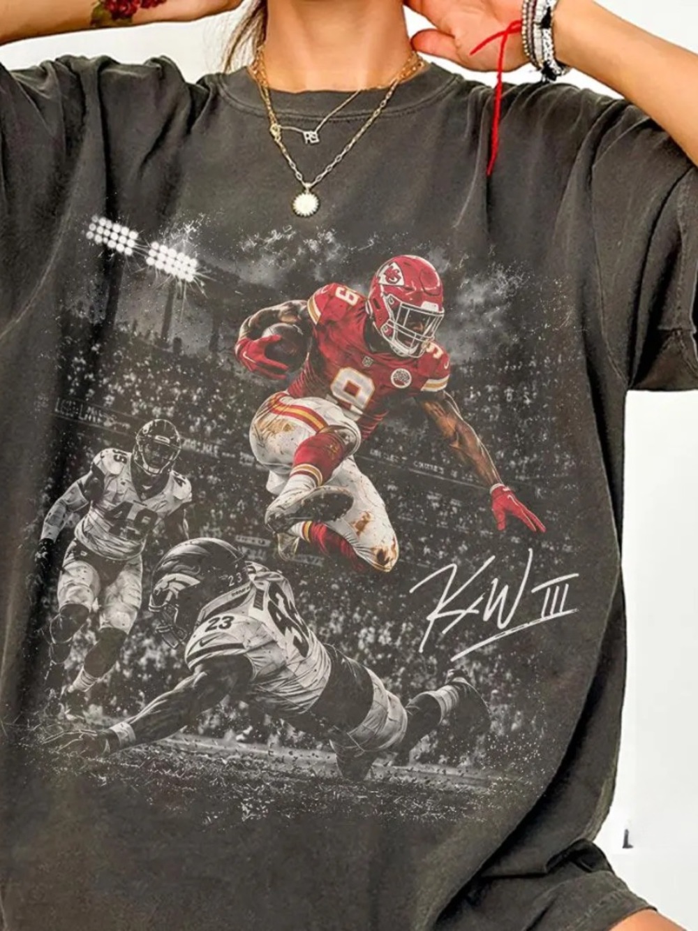 Kenneth Walker III Football Kansas City Chiefs Graphic T-Shirt